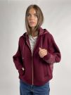 Maglia in felpa zip cappuccio Freedom By Pennyblack - bordeaux