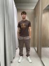 T-shirt manica corta sportiva Champion - marrone
