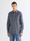 Camicia manica lunga casual Wrangler - deep blue