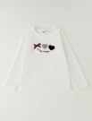T-shirt manica lunga I Do - bianco
