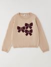 Pullover manica lunga I Do - beige