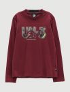 T-shirt manica lunga sportiva Uncoventional - cordova