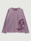 T-shirt manica lunga sportiva Uncoventional - orchidea
