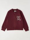 Maglia in felpa aperta I Do - bordeaux