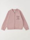 Maglia in felpa aperta I Do - mauve
