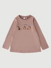 T-shirt manica lunga I Do - mauve