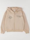 Maglia in felpa aperta I Do - beige