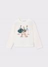 T-shirt manica lunga Mayoral - panna verde