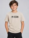 T-shirt manica corta Icon - sabbia