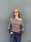 Maglia manica lunga Guess Jeans - brown
