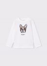 T-shirt manica lunga Mayoral - panna