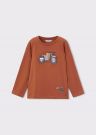 T-shirt manica lunga Mayoral - coccio