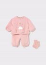 Completo 2 pezzi Newborn - rosa