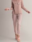 Pigiama lungo Infiore - beige