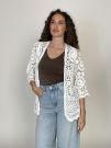 Cardigan Susy Mix - bianco