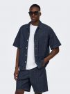 Camicia manica corta Only & Sons - dark blue
