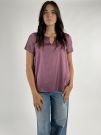 Camicia manica corta Rinascimento Curvy - rosa antico