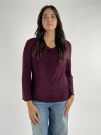 Maglia manica lunga curvy Rinascimento Curvy - bordeaux