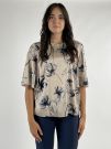 Camicia manica corta Rinascimento Curvy - blu navy