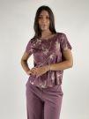Camicia manica corta Rinascimento - rosa antico