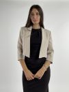 Giacca bolerino Rinascimento - tortora beige