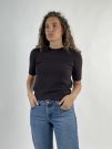 Maglia manica corta Knit - San Babila - cioccolato