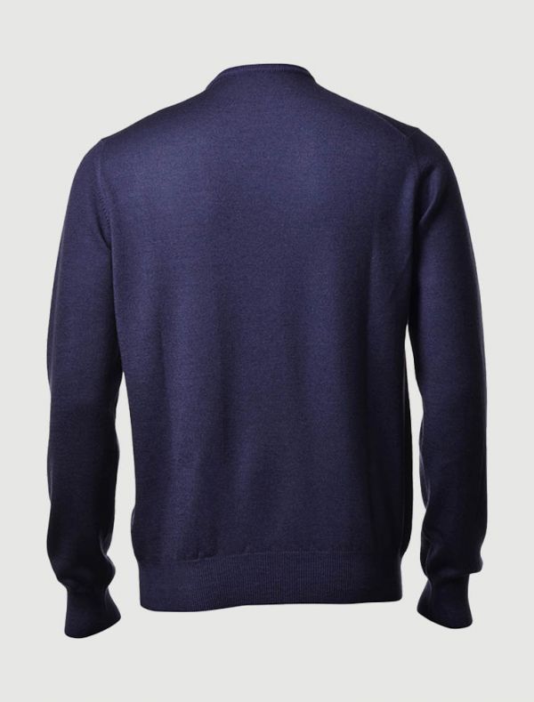 Pullover manica lunga Gran Sasso - blu