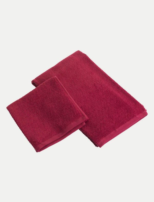 Completo asciugamani Maison Sucree - rosso