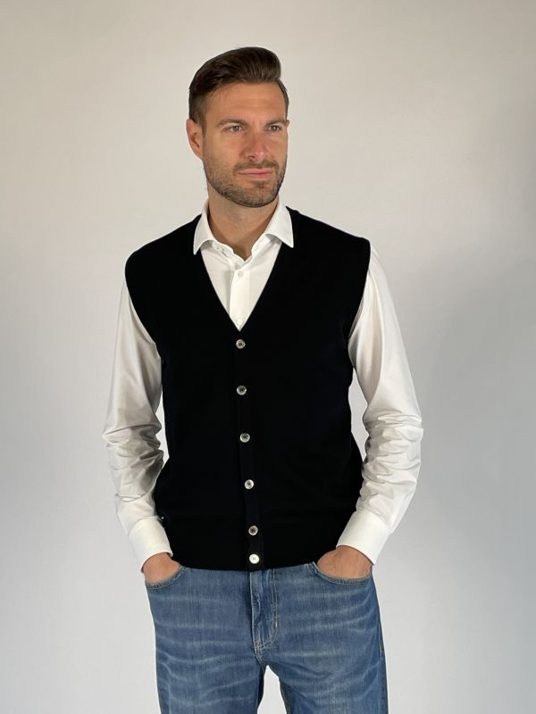 Pullover senza maniche Morgano - nero