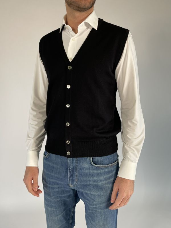 Pullover senza maniche Morgano - nero