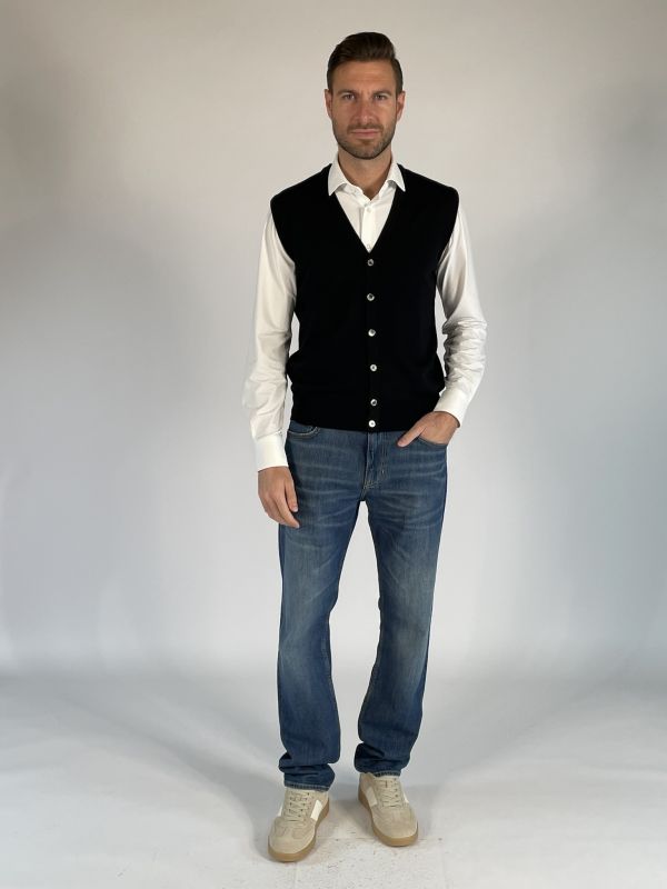 Pullover senza maniche Morgano - nero