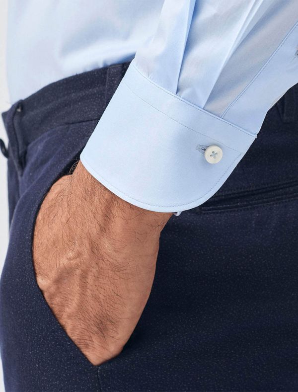 Camicia manica lunga Xacus - azzurro
