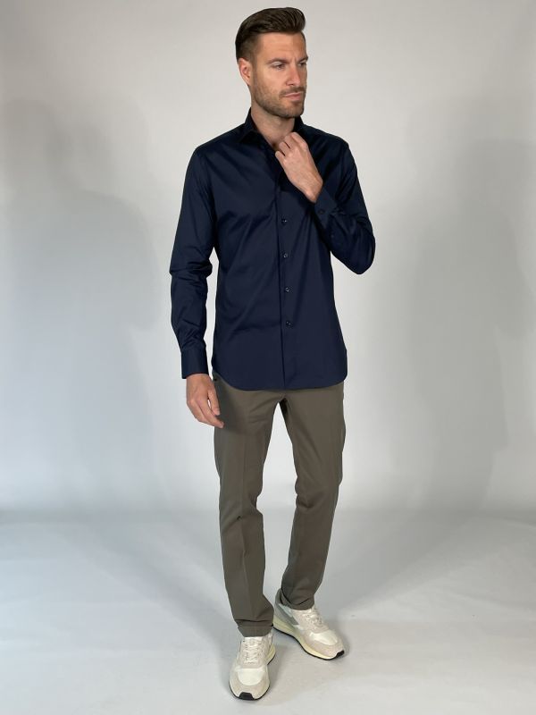 Camicia manica lunga Xacus - blu