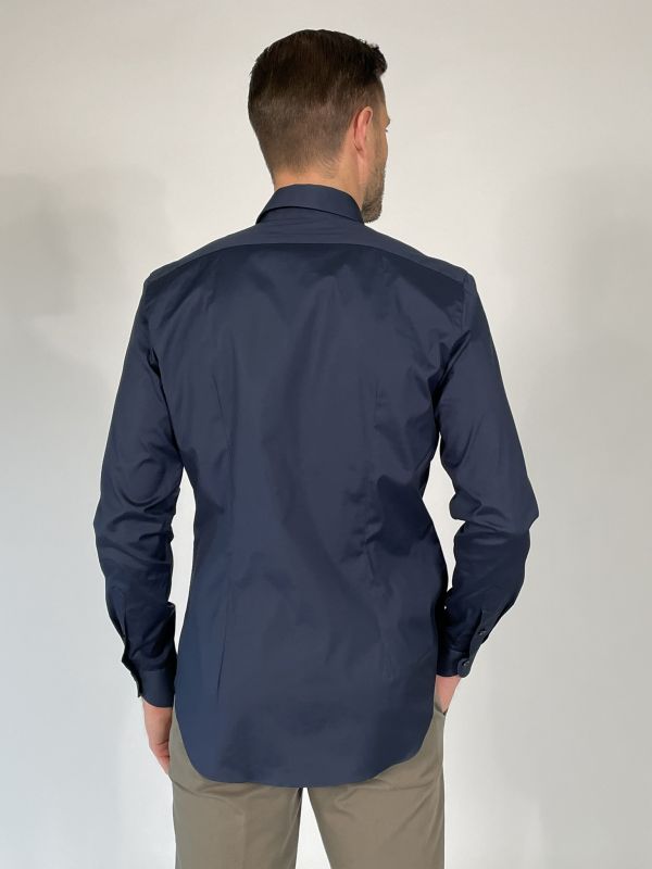 Camicia manica lunga Xacus - blu