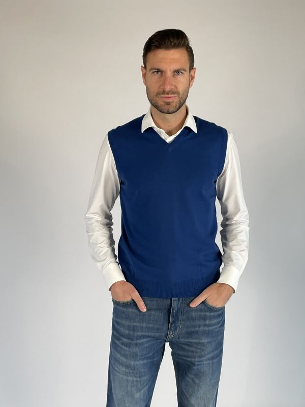 Pullover senza maniche Morgano - bluette