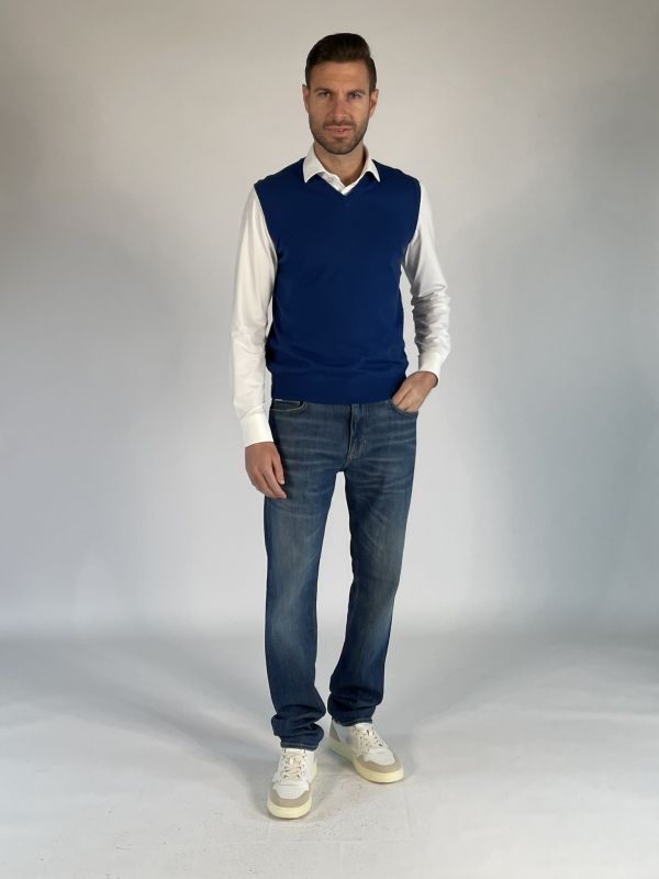 Pullover senza maniche Morgano - bluette