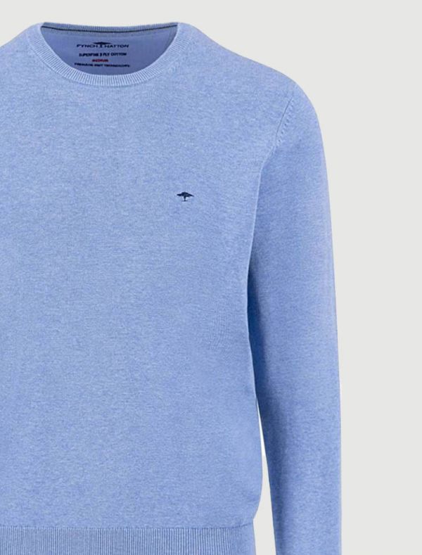 Maglia manica lunga casual Fynch-hatton - cielo