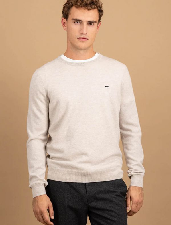Maglia manica lunga casual Fynch-hatton - gesso