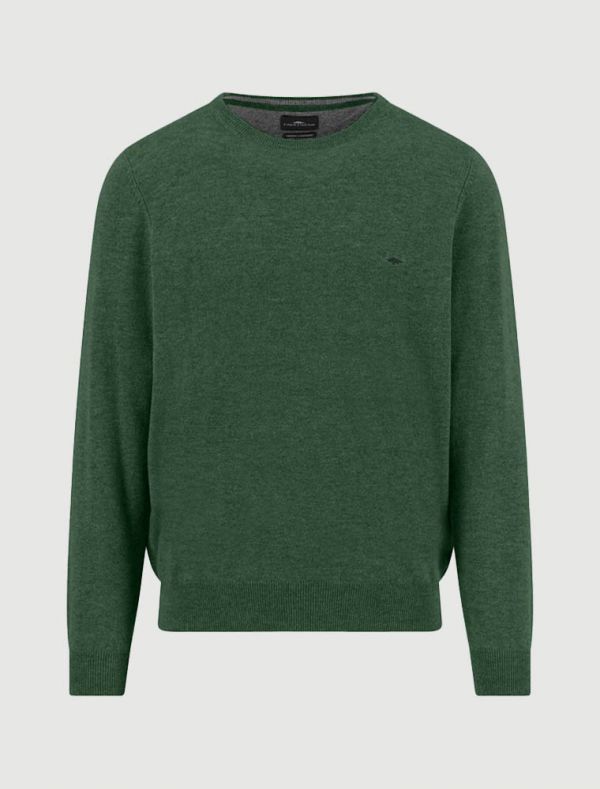 Maglia manica lunga casual Fynch-hatton - smeraldo