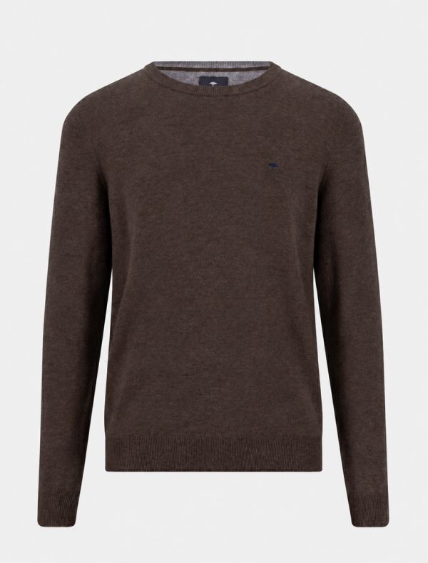 Maglia manica lunga casual Fynch-hatton - terra