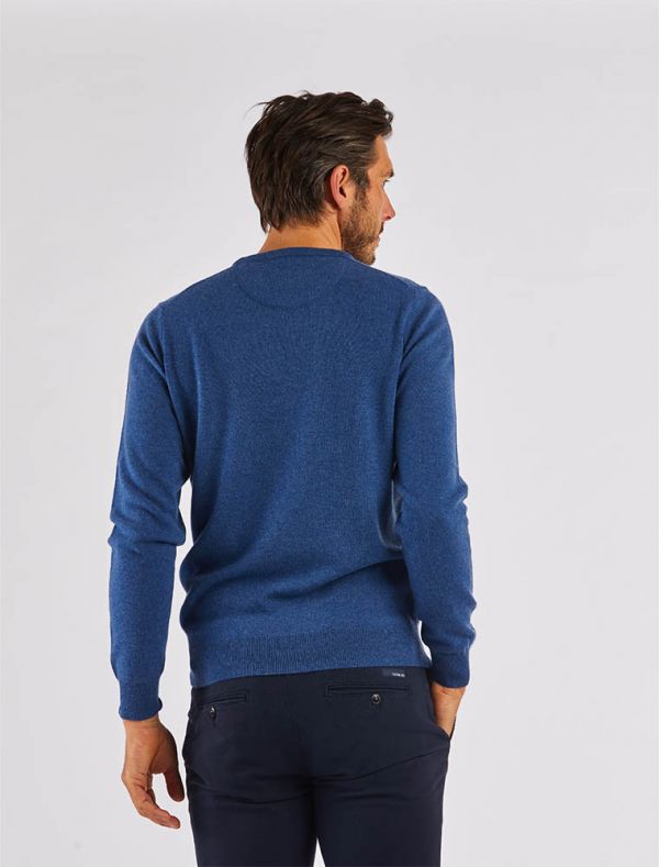 Maglia manica lunga casual Fynch-hatton - avio scuro