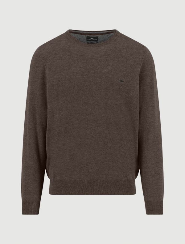 Maglia manica lunga casual Fynch-hatton - cioccolato