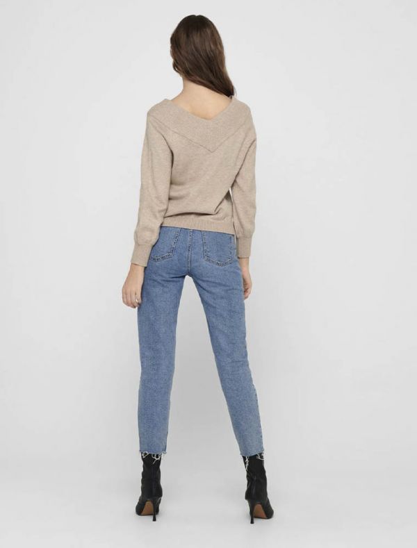 Pullover manica lunga Jdy - beige