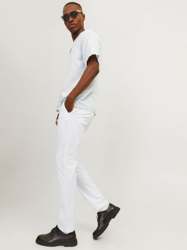 Pantalone casual Jack & Jones - white