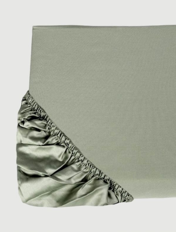 Lenzuola con angoli 2 piazze Fazzini - verde