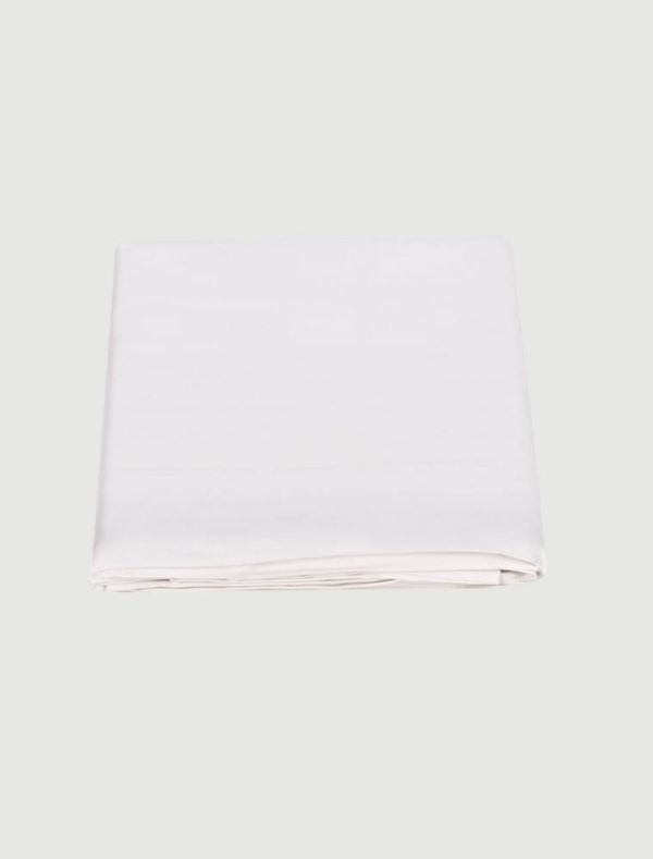 Lenzuola piana 2 piazze Fazzini - bianco seta
