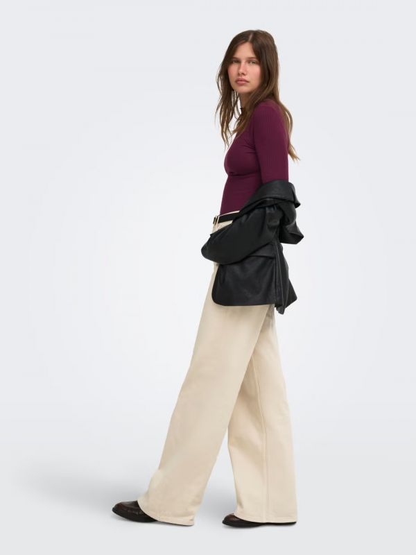 Maglia manica lunga Only - bordeaux
