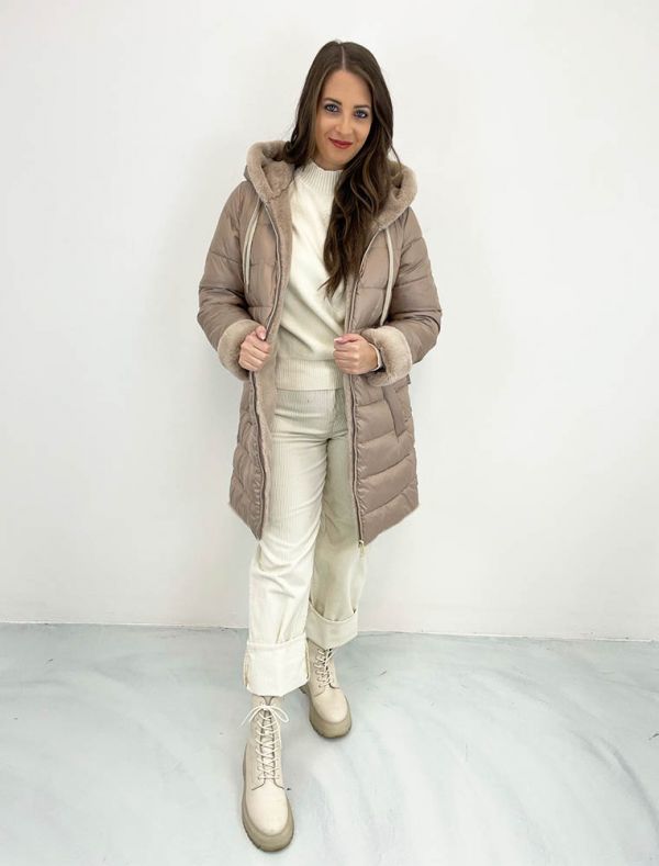 Cappotto imbottito Milestone - sabbia avorio