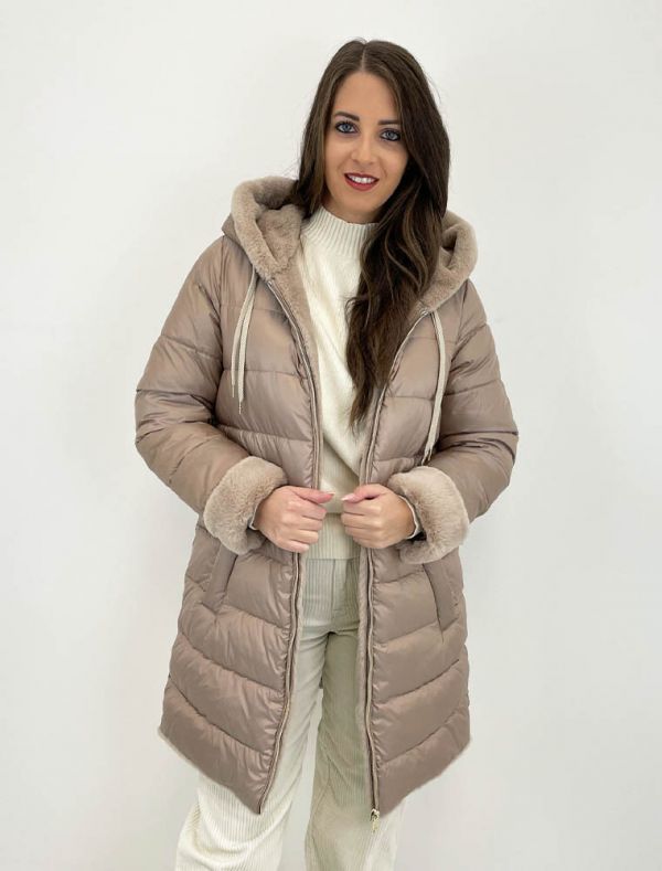 Cappotto imbottito Milestone - sabbia avorio