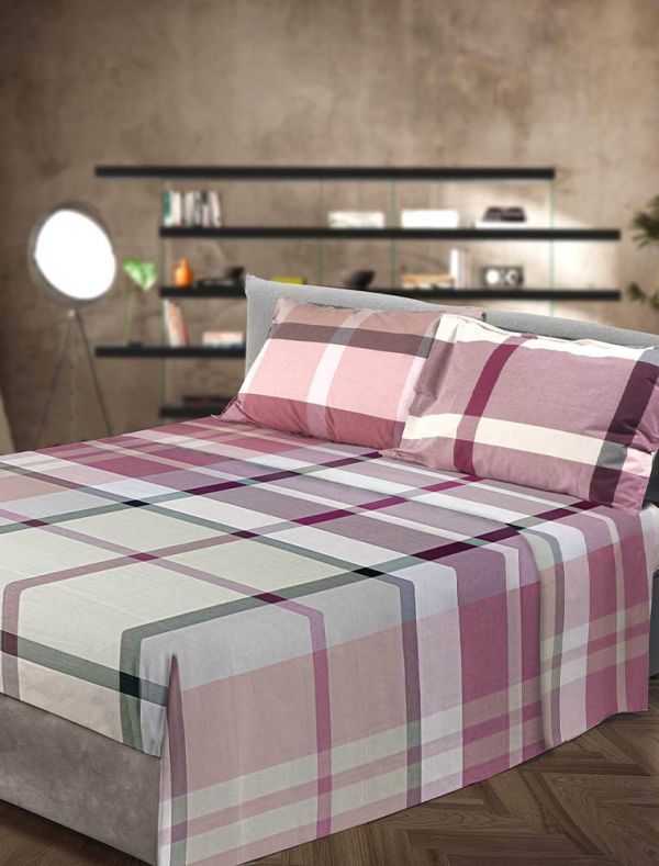 Copripiumino 1 piazza e mezza Cavalieri - malva